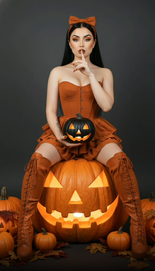 Custom Halloween Photoshoot – Transform Your Photo into Glamorous Spooky Art