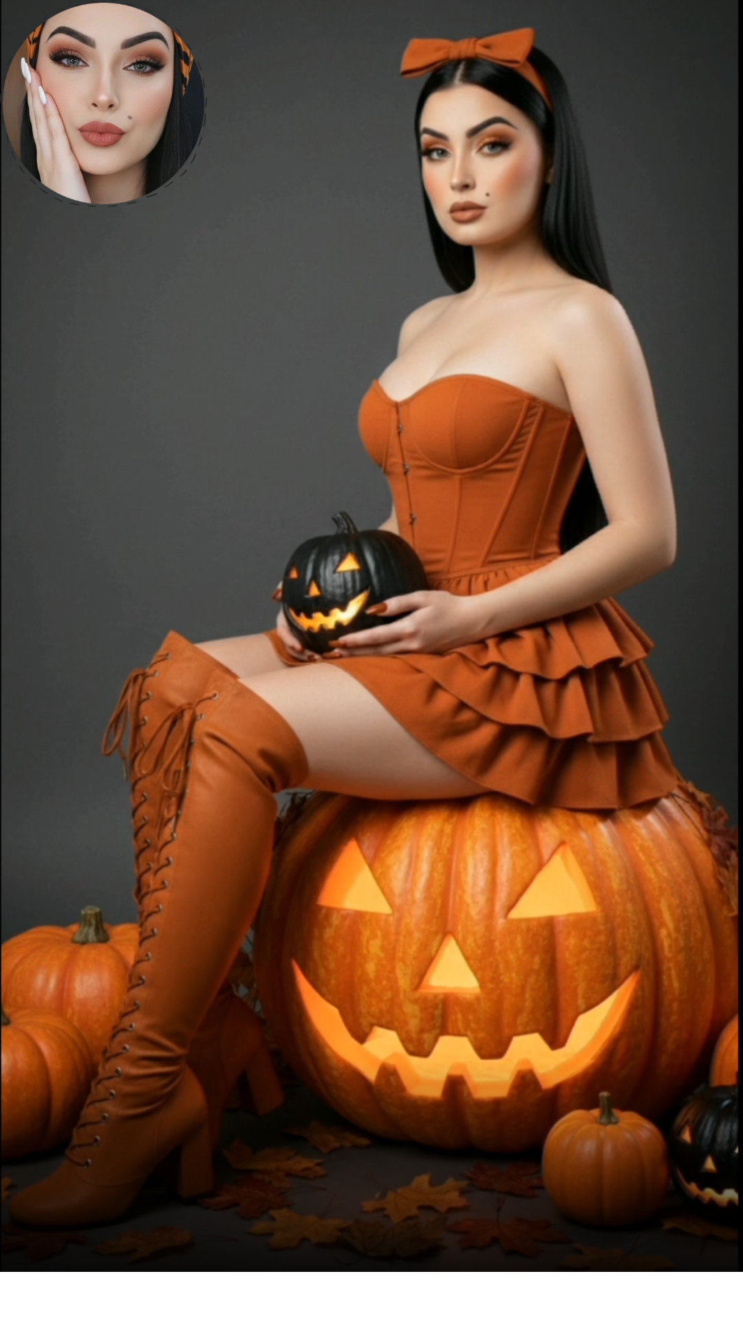 Custom Halloween Photoshoot – Transform Your Photo into Glamorous Spooky Art