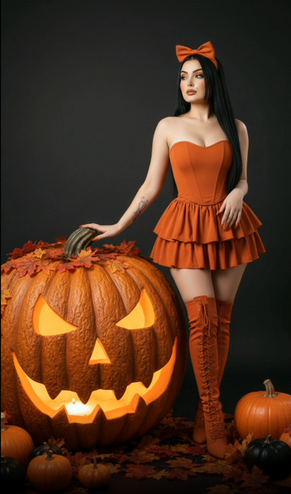 Custom Halloween Photoshoot – Transform Your Photo into Glamorous Spooky Art